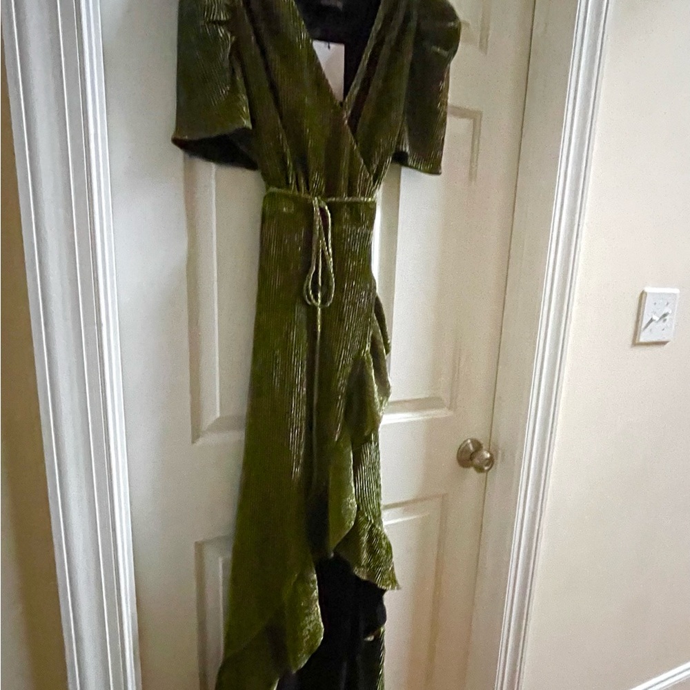 Kira Marly Shimmer Abelia Hi Low Wrap Dress